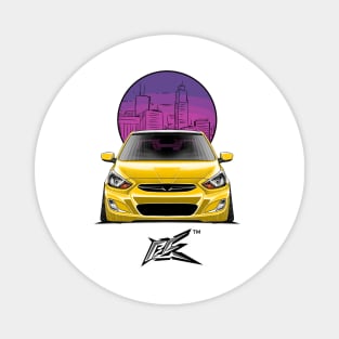 hyundai accent stanced yellow Magnet